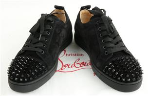 Christian Louboutin Louis Junior Spikes Flat 'Black